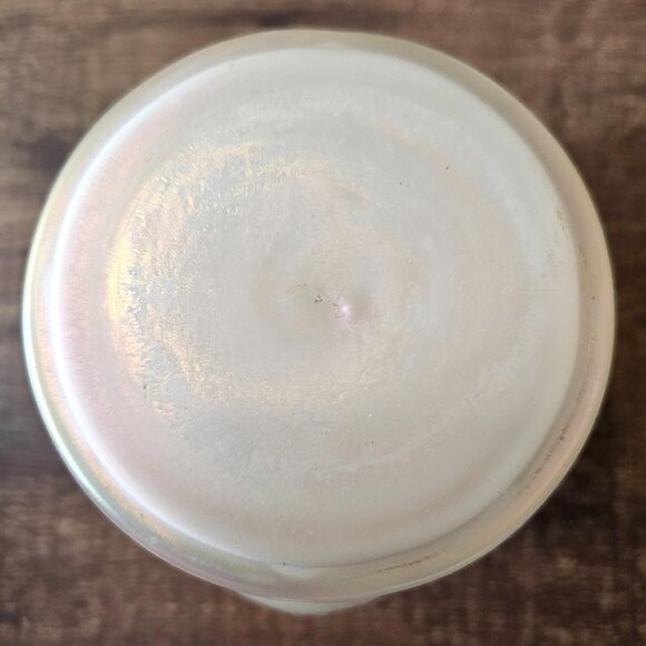 Antique Loetz Art Glass Pearlescent & Gold Core Bronze Frog Vase, early 1900s - Picture 6 of 10